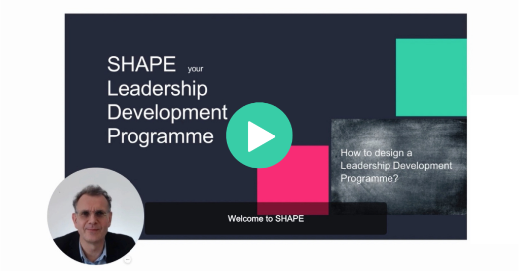 Click to view a short introductory video to our SHAPE Leadership Development Programme